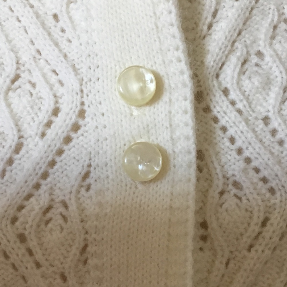 Vintage 60’s Textured Acrylic Sweater Cape Poncho - Picture 5 of 10